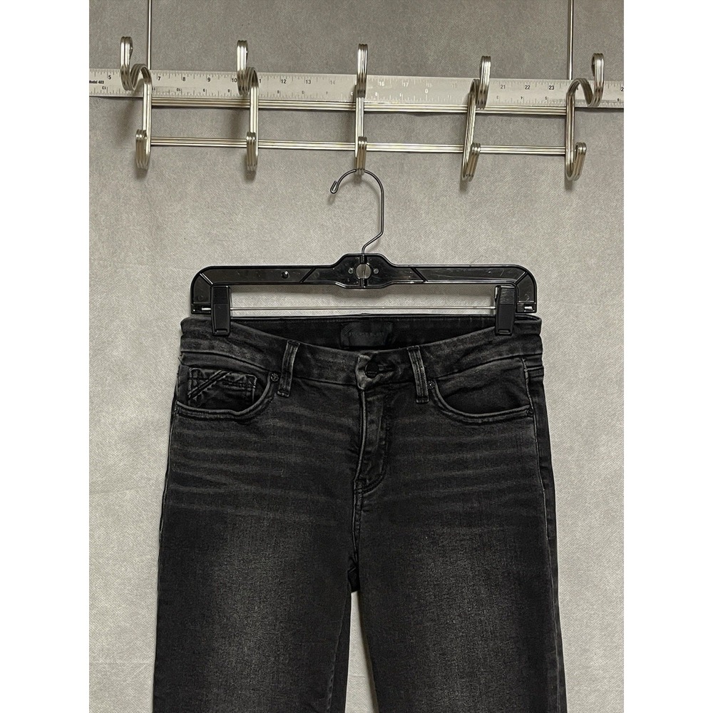 Buckle Black Jeans Women 26X28 Black Denim Cropped Straight Fit No. 53 Whiskered